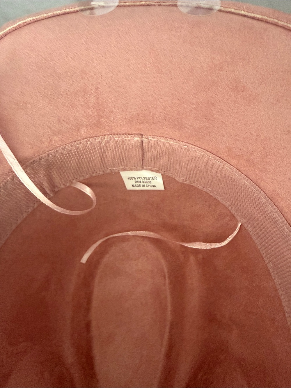 Women's Pink Suede Western Cowboy Hat with Decorative Band - Picture 5 of 9